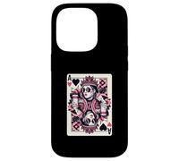 Regina Di Cuori Coffee Lover Queen Card Poker Gioco D'azzardo Custodia per iPhone 14 Pro