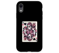 Regina Di Cuori Coffee Lover Queen Card Poker Gioco D'azzardo Custodia per iPhone XR