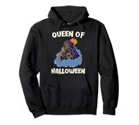 Regina di Halloween Brutta Strega Felpa con Cappuccio