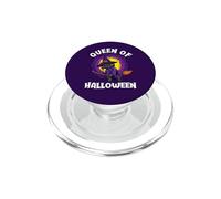 Regina di Halloween divertente gatto nero strega PopSockets PopGrip per MagSafe