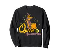 Regina di Halloween Melanina Poppin Ragazza Nera Magia Donne Divertimento Felpa