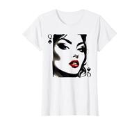 Regina di Picche QOS Sexy Stile Inchiostro sumi Maglietta