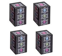 Regina Elisabetta II 4 Confezione Di Metallo Tè / Caffè Caddies