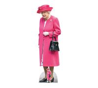Regina Elisabetta II Rosa Cappotto Lifesize Cartone Ritaglio (Platino Jubilee