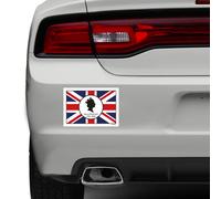 Regina Elisabetta II Silhouette Memoriale Union Jack Bandiera Adesivo