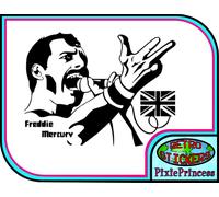 Regina Freddie Mercury Un Adesivo Vinile Auto Parete Case Laptop Tablet Finestra