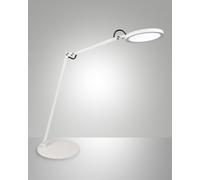 Fabas Luce Lampada LED da scrivania Regina con dimmer, bianco Fabas Luce