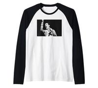 Regina Live in Concerto Freddie Mercury 1984 Maglia con Maniche Raglan