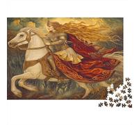 Regina medioevo Rompicapo 1000 Pezzi In Ragazza cavallo Incastro Perfetto, Un Tangram Per Antistress Adulti, Ideale Per Per La Decompressione E La Decorazione Delle Pareti, Regalo Di C