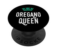 Regina origano, amante dell'origano, carino PopSockets PopGrip Adesivo