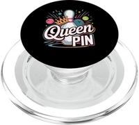 Regina Pin Shirt Bowler Bowling League per le regine del bowling PopSockets PopGrip per MagSafe