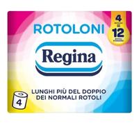 7 Confezioni (28 Rotoli) Regina Carta Igienica 2 Veli Lunghi più del doppio