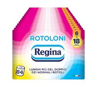 Regina Rotoloni, 84 Maxi Rotoli di Carta Igienica a 2 Veli
