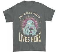 Regina Strega Divertente Halloween Donna Ragazza T-Shirt 100% Cotone