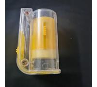 Regina, strumento per marcatura delle api in plastica con ricevitore e bottiglia a stantuffo, per allevare e segnare con una sola mano, giallo 90 x 41,5 mm