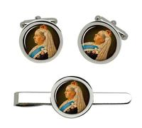 Regina Vittoria Gemelli E Fermacravatta Set