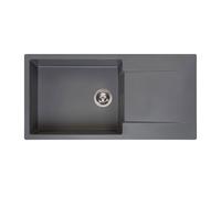 Reginox Amsterdam lavello da cucina, R30813, 540 Amsterdam grigio metallico [Lavelli da Cucina > per Base Sottolavello a partire da 80 cm]