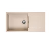 Reginox Amsterdam lavello da cucina, R30820, 540 Amsterdam beige metallico [Lavelli da Cucina > per Base Sottolavello a partire da 80 cm]