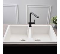 Reginox Amsterdam lavello da cucina, R30998, 20 Amsterdam bianco [Lavelli da Cucina > per Base Sottolavello a partire da 90 cm]
