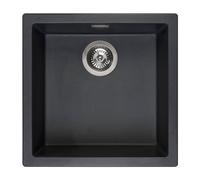 Reginox Amsterdam lavello da cucina, R32312, 40 Amsterdam nero metallico [Lavelli da Cucina > per Base Sottolavello a partire da 50 cm]