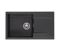 Reginox Amsterdam lavello da cucina, R33463, 43 Amsterdam nero metallico [Lavelli da Cucina > per Base Sottolavello a partire da 60 cm]