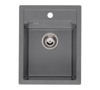 Reginox Amsterdam lavello da cucina, R33562, 34 Amsterdam grigio metallico [Lavelli da Cucina > per Base Sottolavello a partire da 60 cm]