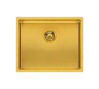 Reginox Miami - Lavello da cucina in acciaio INOX, 50 x 40 cm, colore: Oro
