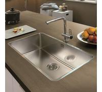 Reginox Ohio lavello da cucina, R15766, OKG Ohio acciaio inox satinato lucido [Lavelli da Cucina > per Base Sottolavello a partire da 90 cm]