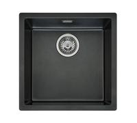 Reginox Texel lavello da cucina, R34040, Texel nero metallico [Lavelli da Cucina > per Base Sottolavello a partire da 50 cm]
