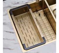 Reginox Universal vaschetta forata e multifunzione, R39199, Universal oro/nero [Lavelli da Cucina > Vaschette e Scolapiatti]