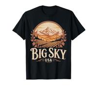 Regione Big Sky Alpine Mountain Grape Memento Maglietta