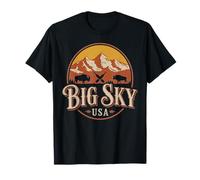 Regione del Grande Cielo Iconico Bison Mountain Souvenir Maglietta