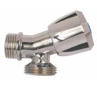 Regiplast RML Rubinetto M.A.L inclinato 1/2"-3/4", Argento