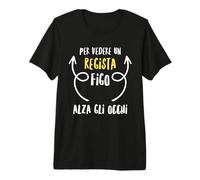 Regista Maglia con Testo Divertente Uomo Maglietta Premium
