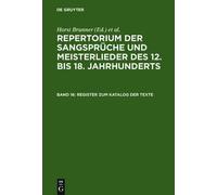 Register Zum Katalog Der Texte (Copertina rigida)