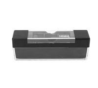 Registra la spazzola anti -statica a prova di scratch delicata in velluto morbido record pennello per la pulizia per il cd Turnabile VCD DVD Black Plastic Velvet