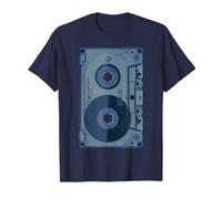 Registratore a Cassetta Blu Anni '80 '90 retrò Vintage Maglietta