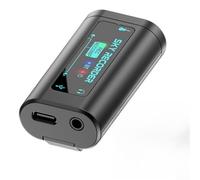 Registratore audio compatto con cancellazione del rumore per strumenti e voci con supporto per connessione diretta a musica e apparecchiature di registrazione