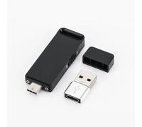 Registratore Audio Digitale Micro con 32 GB di Memoria Interna - Chiavetta USB Micro Registratore Vocale Professionale con Riduzione del Rumore, Batteria 25 Ore, USB Type-C
