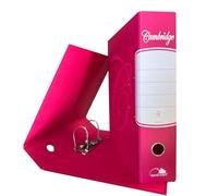 Registratore con Custodia 1 Pezzo Dorso da 8cm Raccoglitore ad Anelli A4 Faldoni Portadocumenti per Ufficio e Archivio, Registratore a Leva Raccoglitori Documenti Magenta, UNI (285x313mm)