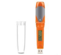 Registratore dati USB di temperatura e umidità, registratore impermeabile IP67 a penna con display LCD, intervallo da -30 °C a 70 °C, per catena del freddo, farmacia, laboratori, conservazione degli