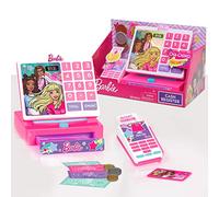 Registratore di cassa Barbie Trendy con suoni, soldi giocattolo e lettore di carte di credito, set di 9 pezzi, giocattoli per bambini dai 3 anni in su di Just Play