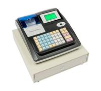 Registratore di cassa elettronico, 48 tasti, cassa commerciale, gastronomia, sistema di cassa con display bidirezionale e doppio display, per vendita al dettaglio/ristorante
