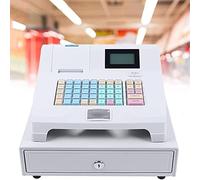 Registratore di cassa elettronico, 48 tasti, registratore di cassa POS con 8 display digitale a LED per negozi al dettaglio di ristoranti e supermercati