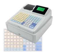 Registratore di cassa elettronico, 81 tasti, multifunzione, con stampante termica e cassetto, per piccole imprese