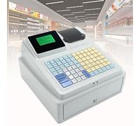 Registratore di cassa elettronico con 81 pulsanti, 8 LED digitali, per piccole imprese, snack, supermercato, commercio al dettaglio