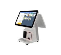Registratore di Cassa elettronico da 15,6 Pollici Touch POS con Scanner e Stampante integrati - Display Capacitivo per supermercati e ristoranti Display LED
