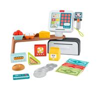 Fisher-price - registratore di cassa, set per l'apprendimento con oltre 150 canzoni, suoni e frasi, 20 accessori inclusi
