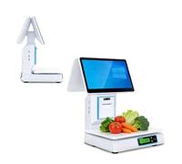 Registratore Di Cassa Intelligente Tutto In Uno, Sistema POS Con Bilancia Integrata, Doppio Touchscreen Da 15,6 Pollici, 8 GB Di RAM, SSD Da 128 GB, For La Vendita Al Dettaglio(Dualscreen)