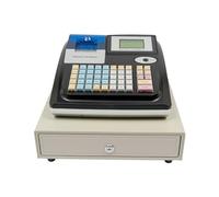 Registratore di cassa per piccoli imprenditori a 48 tasti LED digitale registratore di cassa elettronica sistema di cassa gastronomia vendita al dettaglio con stampante a bondaia e cassetto contanti